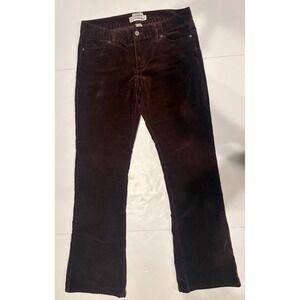 Old Navy Women Brown Corduroy Stretch Flare Pants Size 6 RN 54023